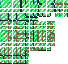 Green Candy Cane Block