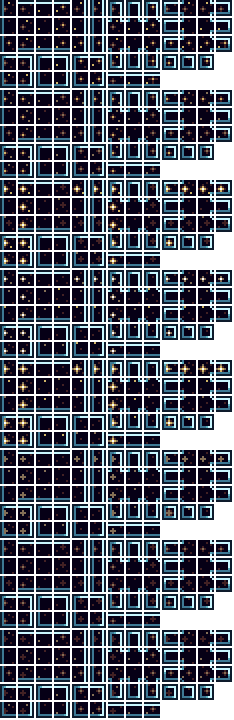 Gold Starry Glass Block