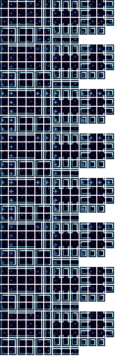 Blue Starry Glass Block