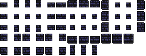 Ancient Obsidian Brick Wall