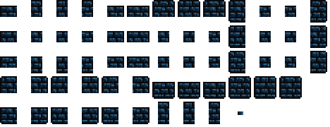 Ancient Cobalt Brick Wall